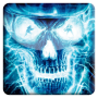 icon Neon Skull FBI Live Wallpaper