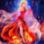 icon elsa princess fire